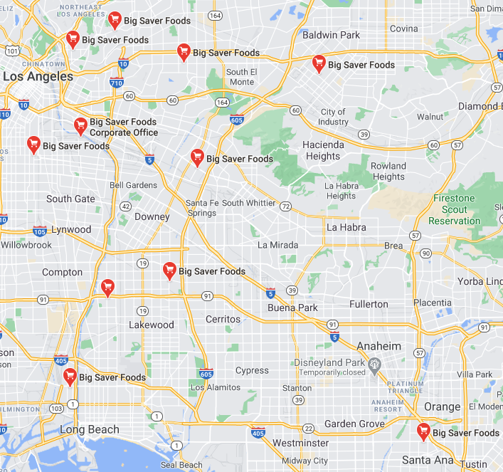 Big Saver Locations Google Map Screenshots