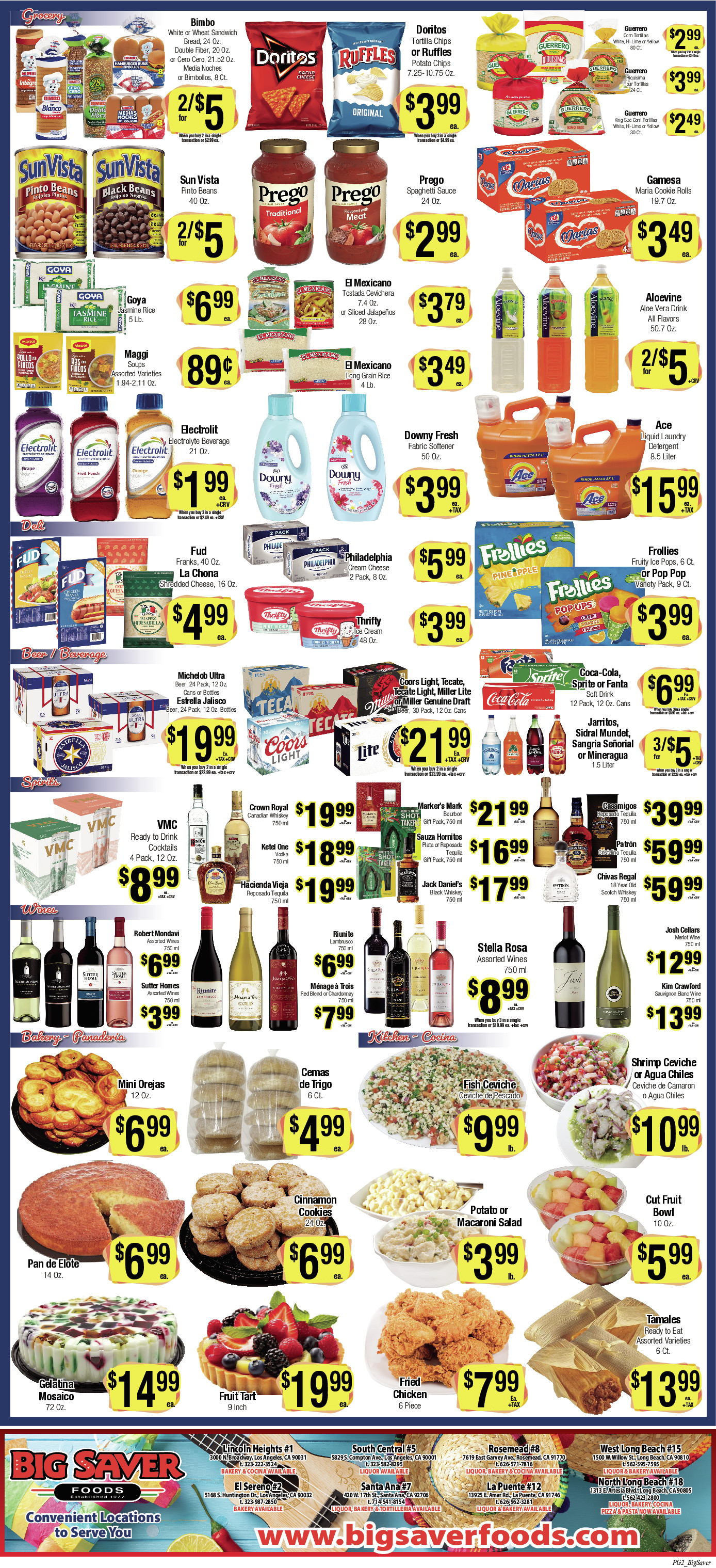 Big Saver Food Weekly AD 2 Page. valid thruogh 04/30/2025 - 05/06/2025