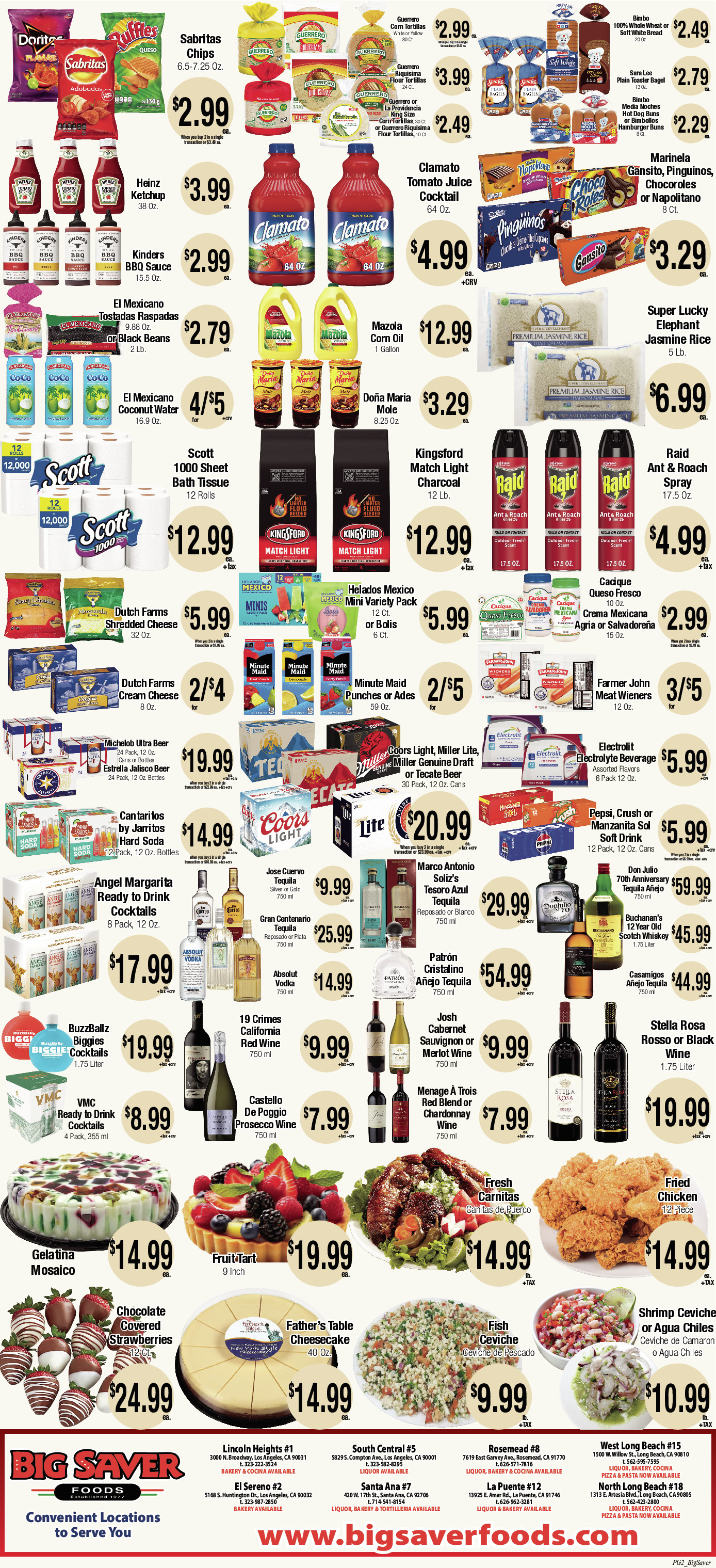 Big Saver Food Weekly AD 2 Page. valid thruogh 06/11/2025 - 06/17/2025