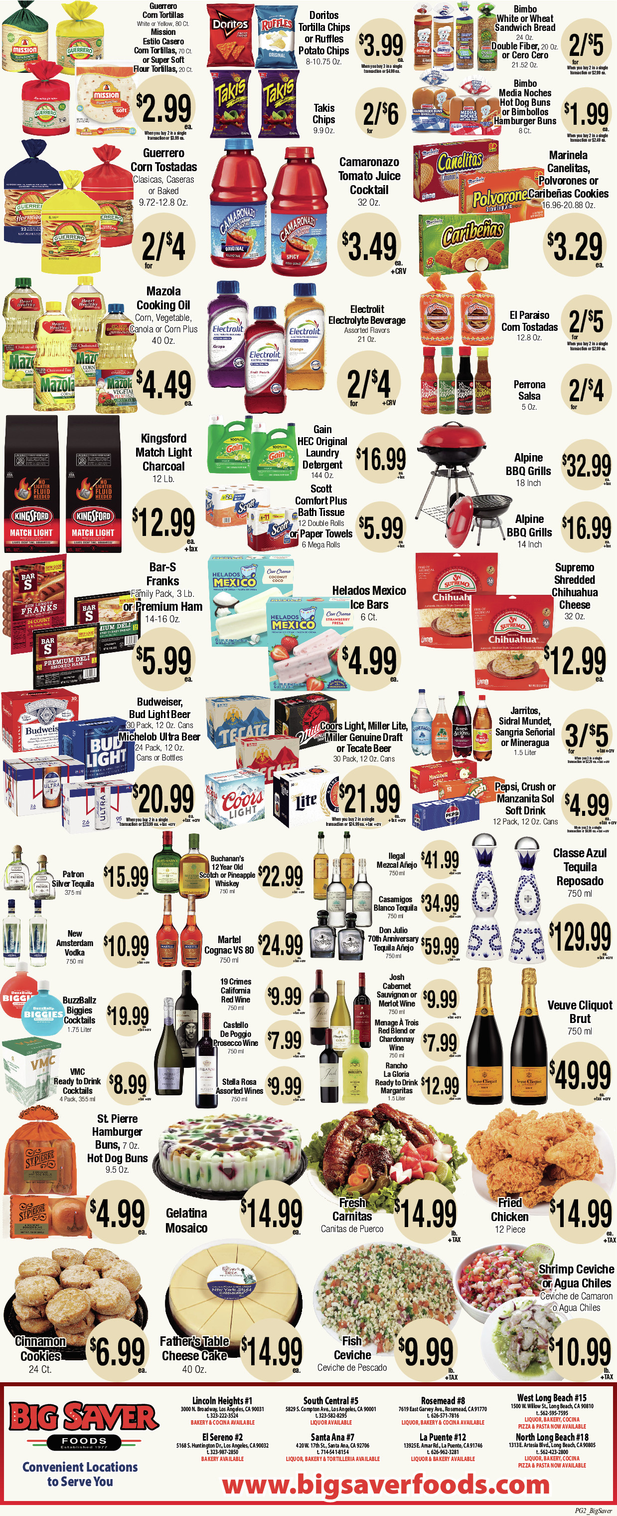 Big Saver Food Weekly AD 2 Page. valid thruogh 07/02/2025 - 07/08/2025