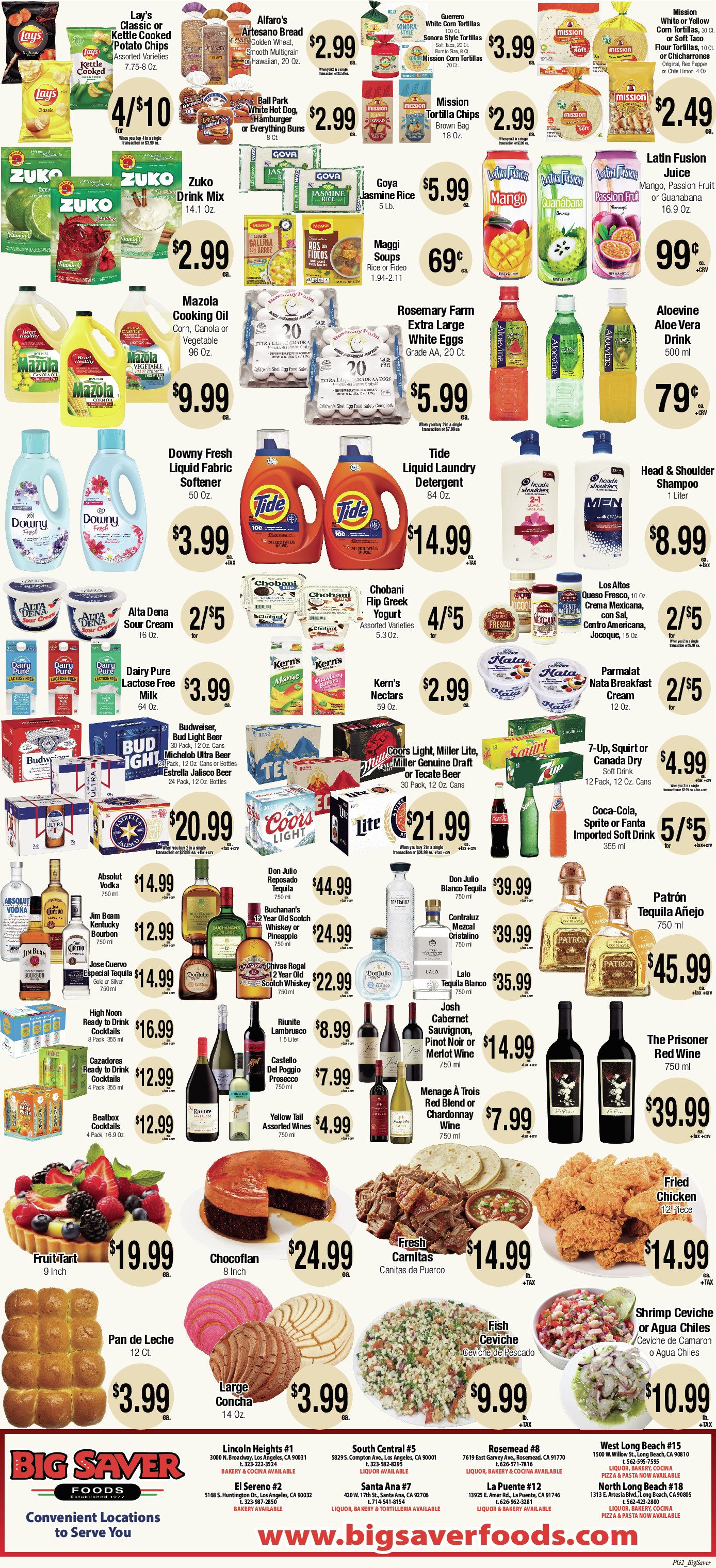 Big Saver Food Weekly AD 2 Page. valid thruogh 08/20/2025 - 08/26/2025