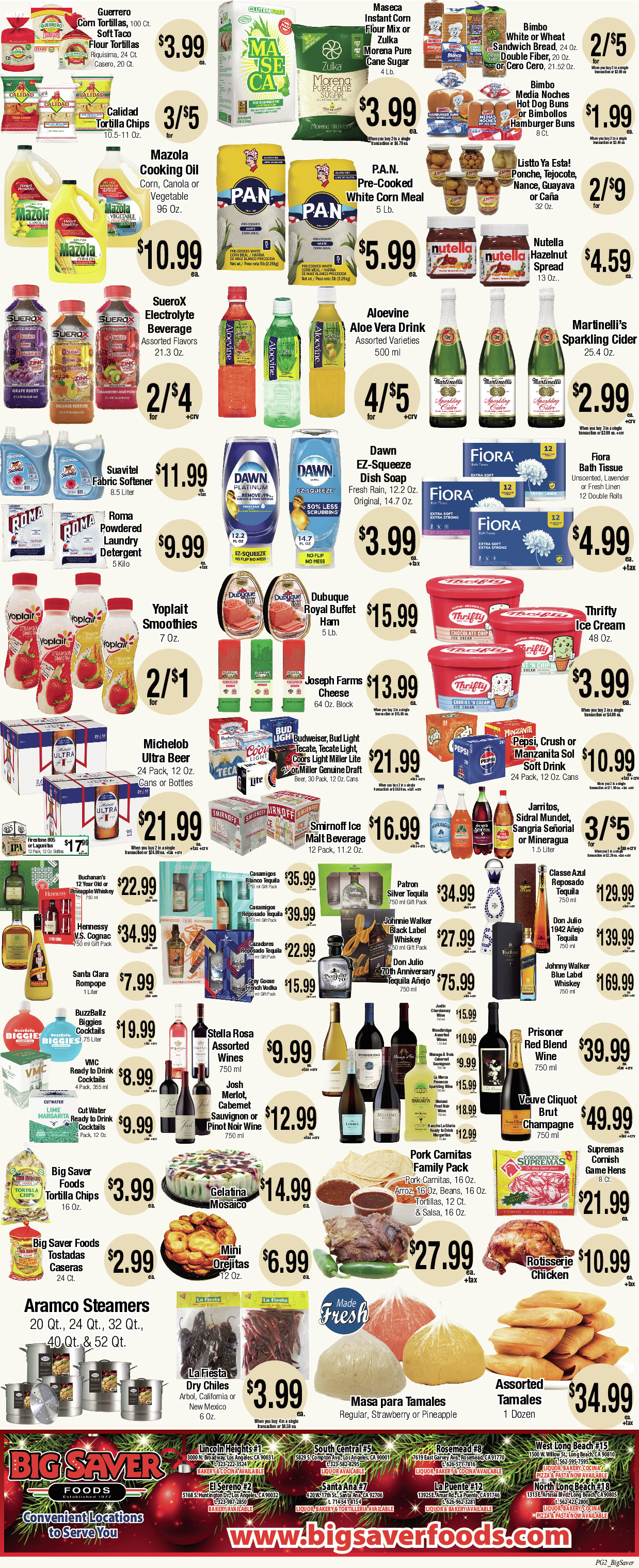 Big Saver Food Weekly AD 2 Page. valid thruogh 12/24/2025 - 12/30/2025