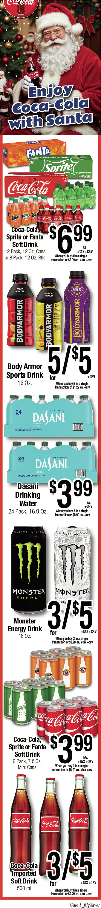 Big Saver Food Weekly AD 3 Page. valid thruogh 12/24/2025 - 12/30/2025