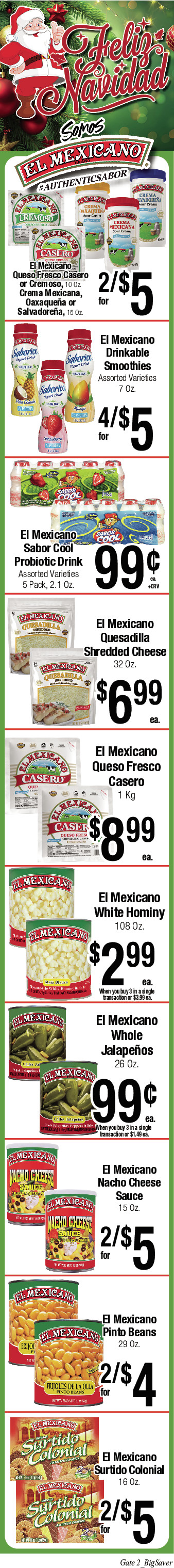 Big Saver Food Weekly AD 4 Page. valid thruogh 12/24/2025 - 12/30/2025