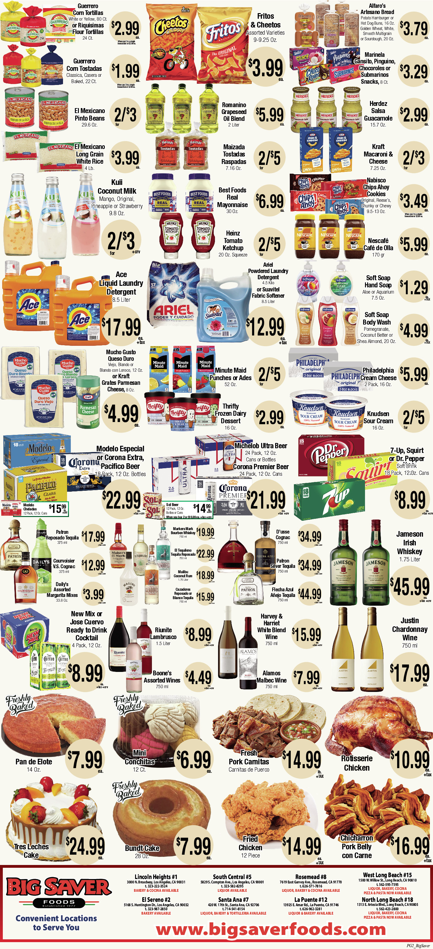 Big Saver Food Weekly AD 2 Page. valid thruogh 07/15/2026 - 07/21/2026