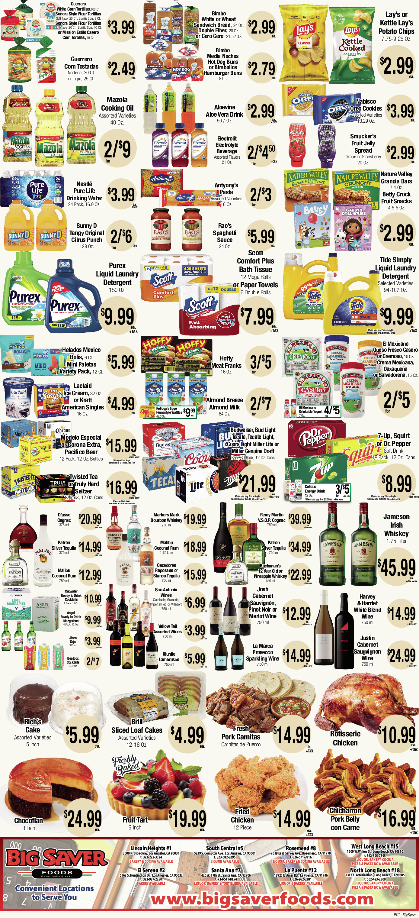 Big Saver Food Weekly AD 2 Page. valid thruogh 08/05/2026 - 08/11/2026