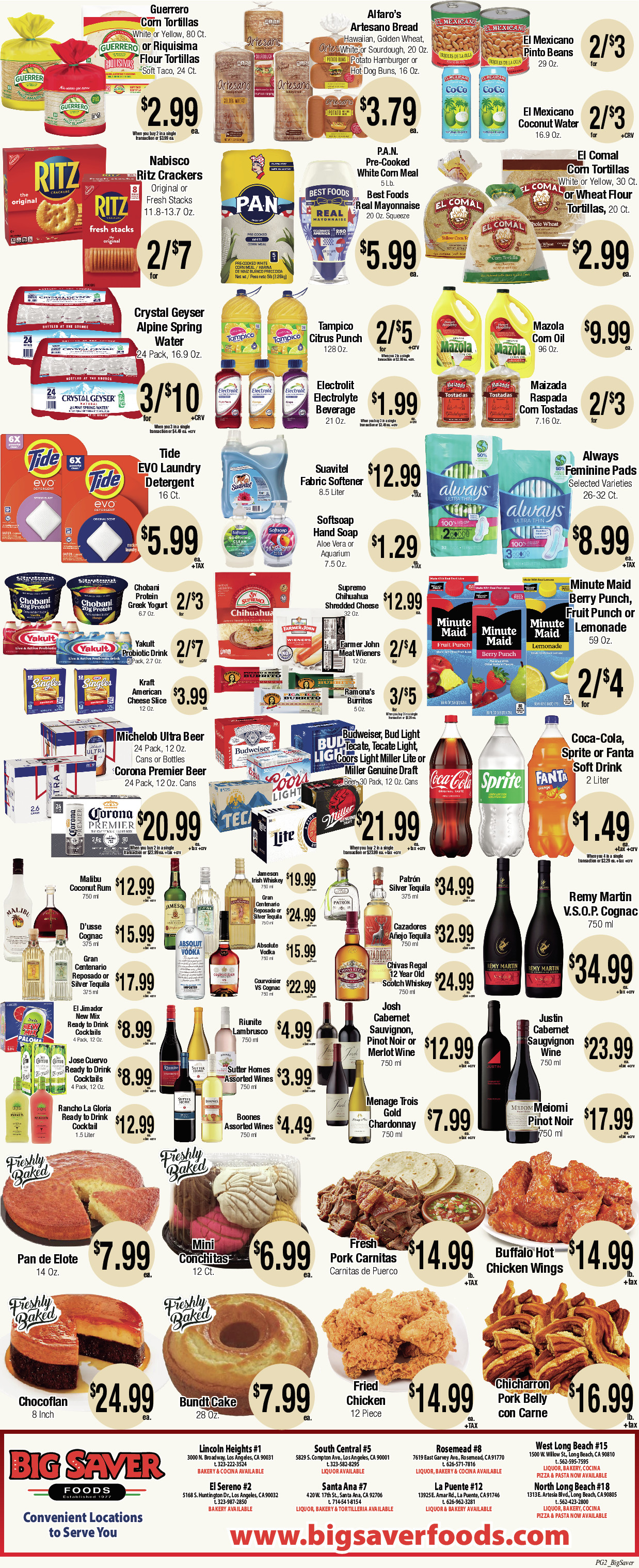 Big Saver Food Weekly AD 2 Page. valid thruogh 09/09/2026 - 09/15/2026